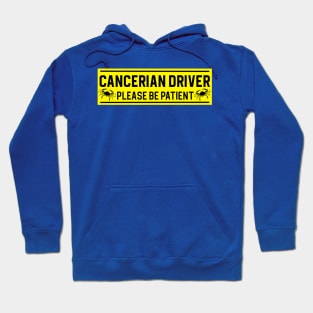 Funny Cancer Crab Zodiac Student Driver Notice Sign Hoodie